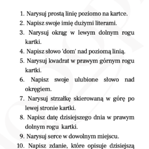 Przeczytaj i wykonaj polecenie - graficzne